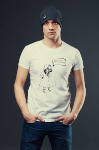 T-shirt MIASTO JEST MOJE męski biały