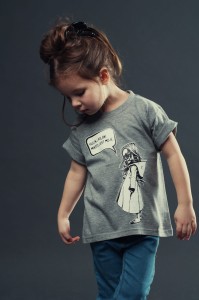 T-shirt MIASTO JEST MOJE dziecięcy szary