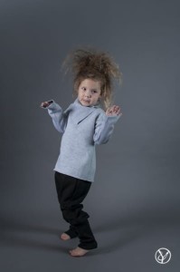 Bluza szara z kołnierzem