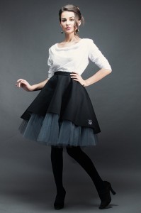 Spódnica wzburzona NEO Czarna