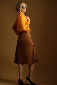 Spódnica Karmelowa Midi