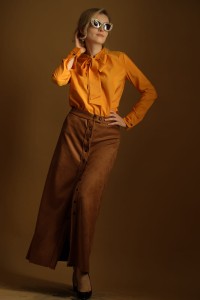 Spódnica Karmelowa Maxi