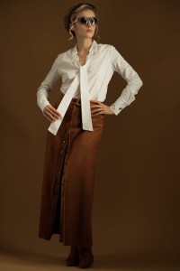 Spódnica Karmelowa Maxi