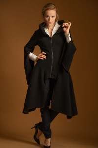 Płaszcz damski Wichrun czarny