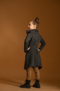 Płaszcz dziewczęcy Wichrun grafit