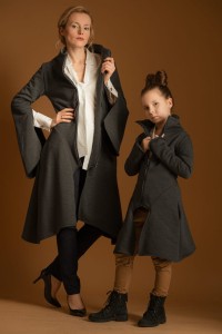 Płaszcz dziewczęcy Wichrun grafit