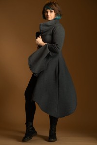 Płaszcz Wichrun grafit Komplet Mama/Córka