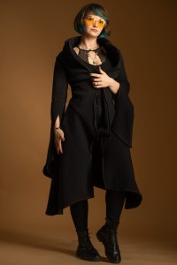 Płaszcz damski Wichrun czarny