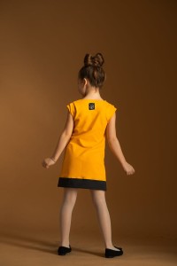 Sukienka mandarynkowa komplet