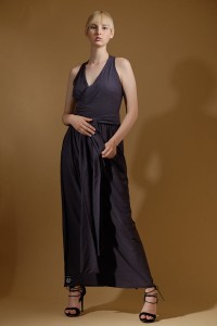 Grafitowa Sukienka Zalotna