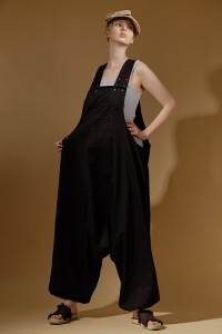 Spodnie Baggy na Szelkach Damskie