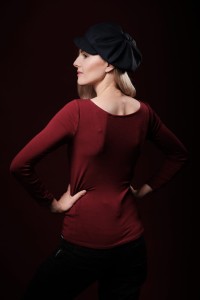 Bluzka Bardzo Bordo