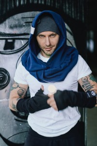 Szalokaptur Męski w Granatowym kolorze