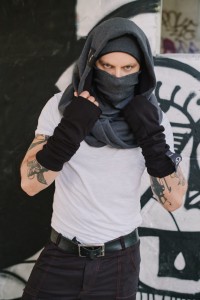 Incognito - Kaptur męski ciemny z golfem