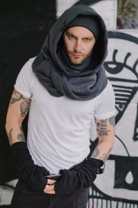 Incognito - Kaptur męski ciemny z golfem