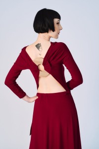 Sukienka Vivienne Bordowa