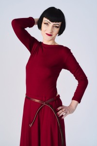 Sukienka Vivienne Bordowa