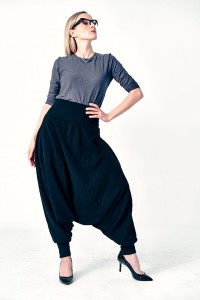 Spodnie Haremki Warkocz Damskie