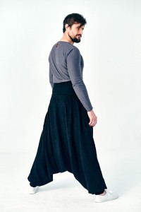 Ciepłe Spodnie Haremki Męskie Polskiej produkcji