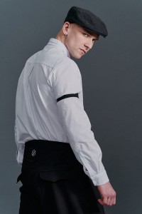 Biała koszula męska szyta ręcznie