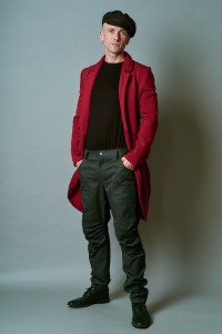 Płaszcz Revolter męski bordowy