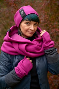 Czapka Beanie różowa dla kobiety