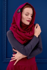 Kaptur Warkocz Bordo Incognitov