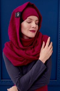 Kaptur Warkocz Bordo Incognito