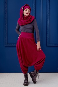 Kaptur Warkocz Bordo Incognito