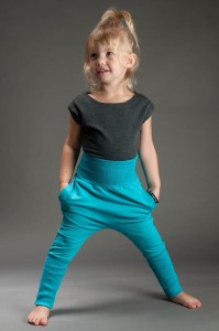 Spodnie Wąskie Turkus