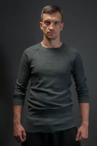 Bluzka Ściągaczowa Ciemnoszara Męska z długim rękawem od Hultaj Polski