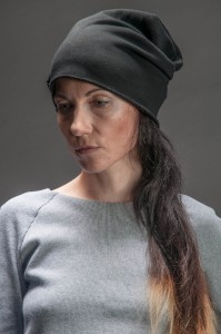 Bawełniana Czapka beanie czarna