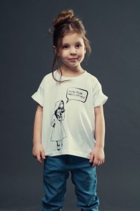 T-shirt MIASTO JEST MOJE dziecięcy biały