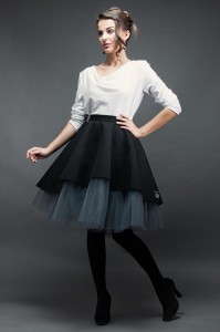 Spódnica wzburzona NEO Czarna