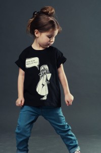 T-shirt MIASTO JEST MOJE dziecięcy czarny
