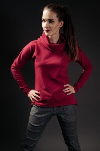  Bluza jaskółkowa amarant 