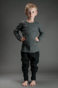 Bluzka dziecięca ciemnoszara