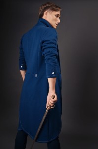 Płaszcz Revolter granatowy męski 
