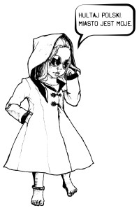 T-shirt MIASTO JEST MOJE dziecięcy biały