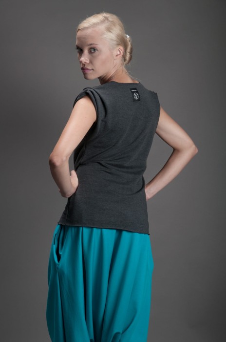 Podkoszulka damska ciemnoszara