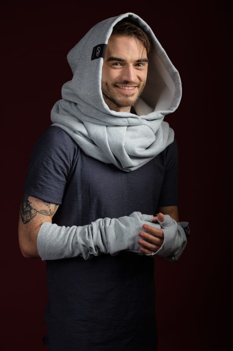 Szalokaptur Męski w kolorze szarym