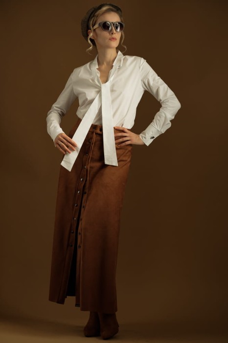 Spódnica Karmelowa Maxi