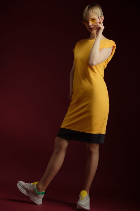 Sukienka mandarynkowa damska