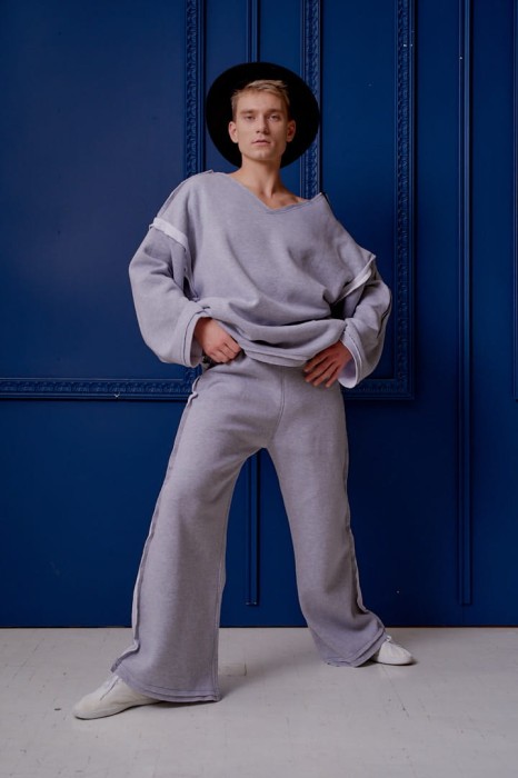 Spodnie dresowe unisex Sztosy Hultaj Polski – szerokie i modne