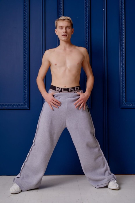 Hultaj Polski – szerokie spodnie dresowe unisex Sztosy ręcznie szyte w Polsce