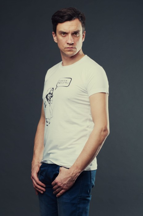 T-shirt MIASTO JEST MOJE męski biały