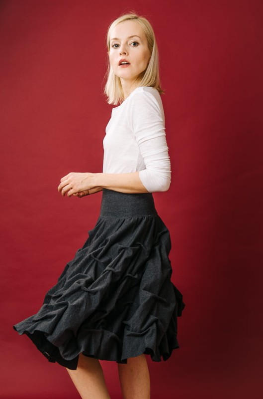 Spódnica z Koła w kolorze szarym