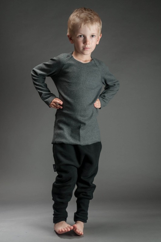 Bluzka dziecięca ciemnoszara