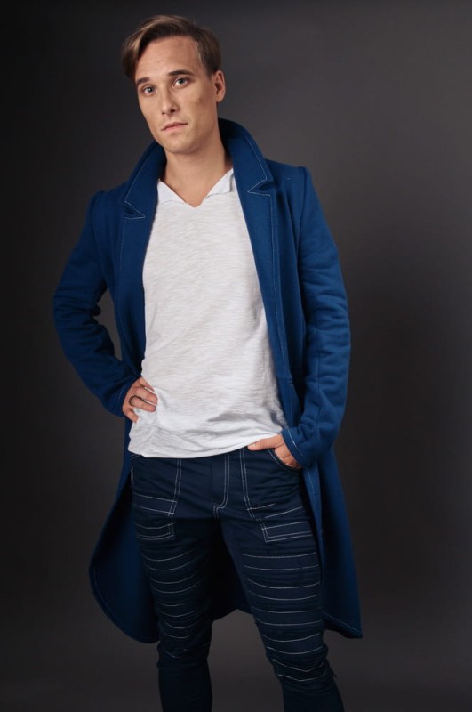 Płaszcz Revolter granatowy męski 