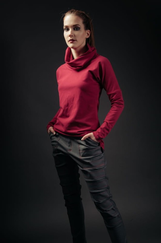  Bluza jaskółkowa amarant 